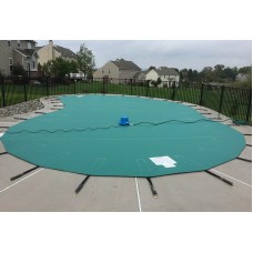 Pool Cover, Anchor 5 Star Solid Vinyl 14 OZ